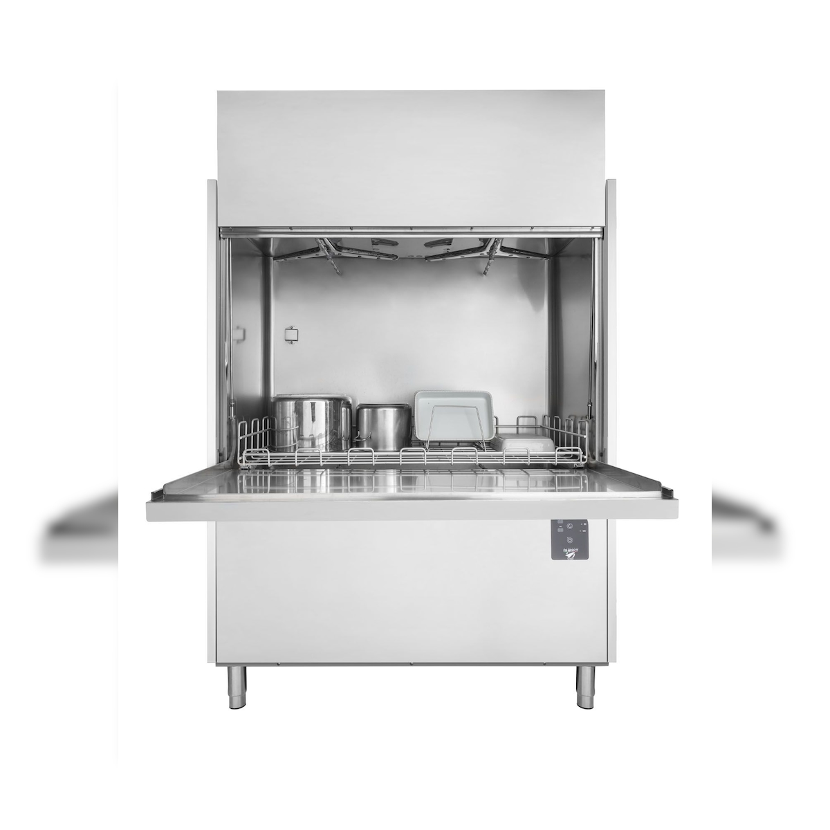 Silver Behälterspüler für Töpfe, Utensilien, Eisbecher, EN 60x40 und GN1/1 Tabletts. Nutzbare Höhe der Tür 85 cm. Modell S350 Image