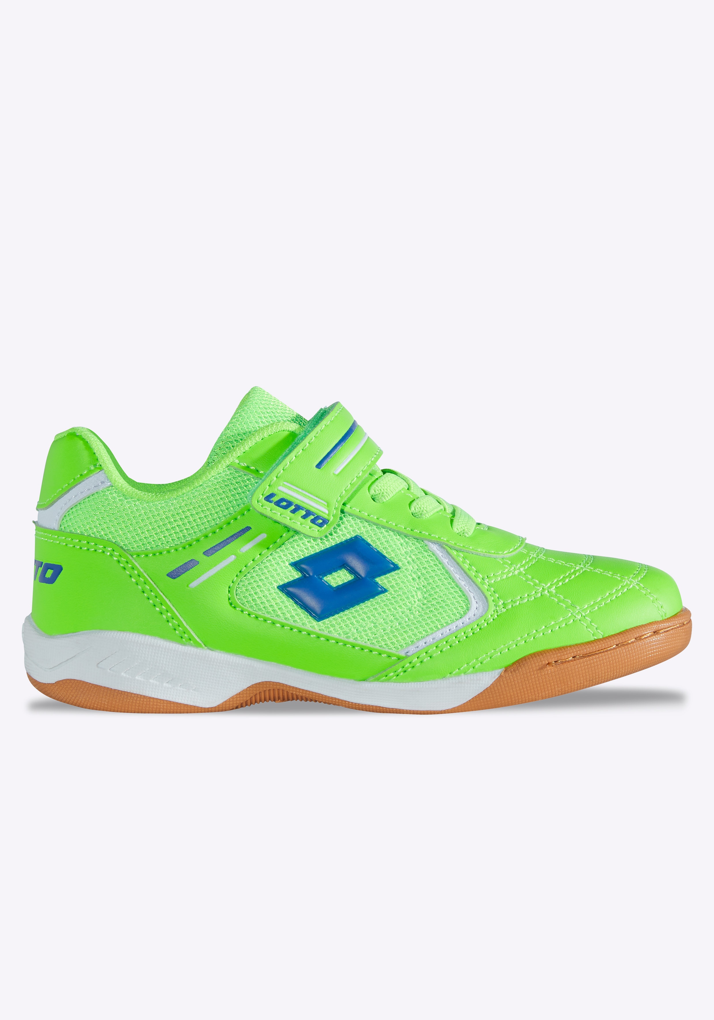 Hallenschuh LOTTO, Mädchen, Gr. 32, grün (fr.grün, blau), Synthetik, Schuhe Hallenschuh