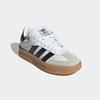 Sneaker ADIDAS ORIGINALS "SAMBA XLG KIDS", Gr. 38,5, weiß (cloud weiß, core schwarz, gum 3), Leder, Synthetik, sportlich, Schuhe, mit erhöhter Sohle und gepolsterter Zunge