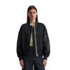 Outdoorjacke MARC O'POLO "aus recyceltem Polyester-Twill", Damen, Gr. 34, blau (deep night blau), Obermaterial: 100% Polyester; Füllung: 100% Polyamid; Futter: 100% Polyamid, unifarben, casual, regular fit, Langarm Strickbündchen, Jacken