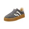 Plateausneaker GANT "Gant Sneaker Veloursleder", Damen, Gr. 40, grau (dunkelgrau), Veloursleder, casual, Schuhe