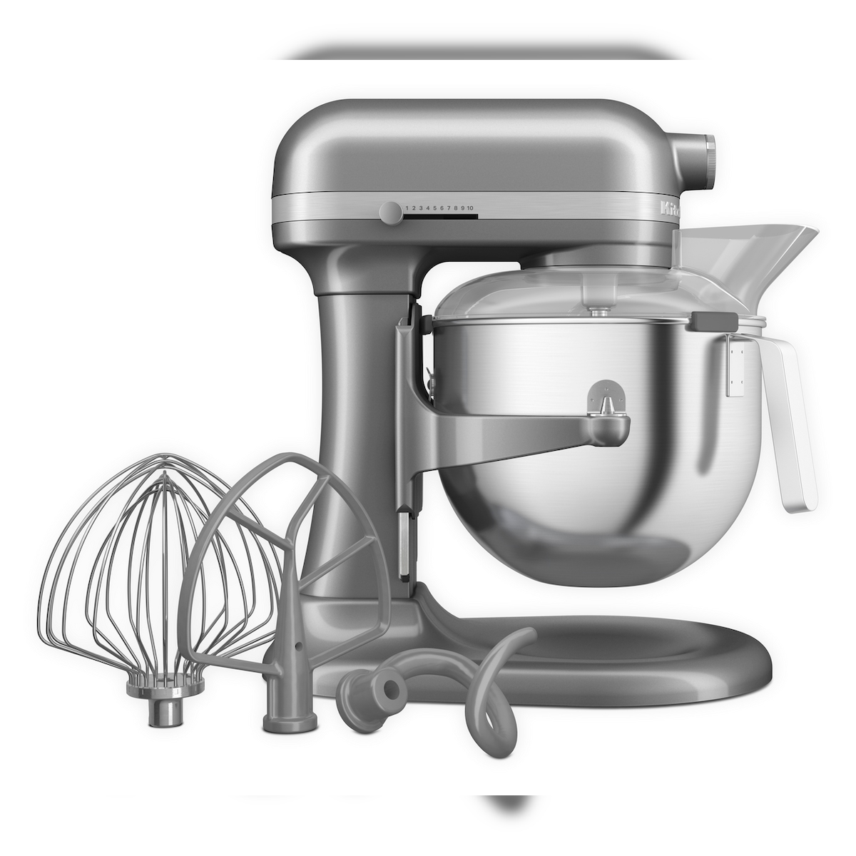KitchenAid Küchenmaschine 5KSM70JPXECU, 6.6 L, 11 Stufen, mit 4-tlg. Zubehör, silber Image
