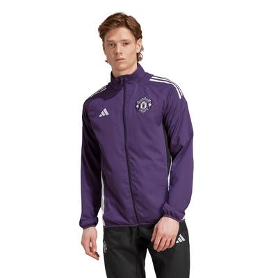 Manchester United adidas Trainings Präsentationsjacke - Lila Image