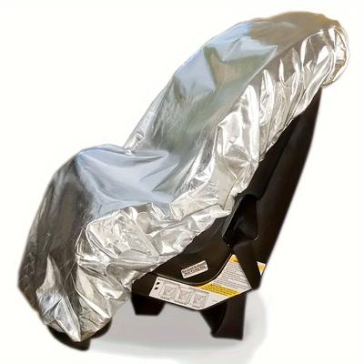 TEMU 1-pack Universal Seat Cover For Kids - Lightweight Polyester Sunshade & Dust Protector, , Foldable Space-saving Design, Hand Washable Car Seat Cover For Family Vehicles Image