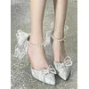 Für Party und Hochzeiten Stiletto-Damensandalen, Korea, asiatische Größe, hochwertige Schuhe, Vintage-2025, luxuriöse VIP-PVC-Damenschuhe