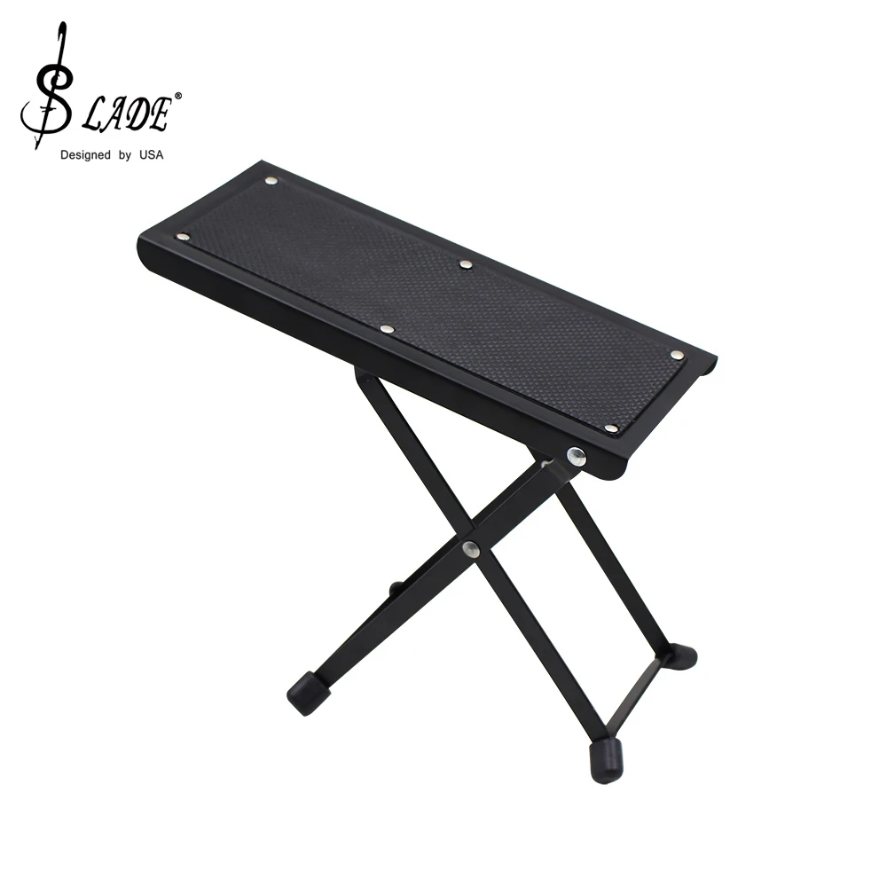 Slade Guitar Fuß stütze Pedal Support Utility mit höhen verstellbaren rutsch festen Pads Gitarre Nackens tütze Unterstützung Fuß hocker Zubehör Image