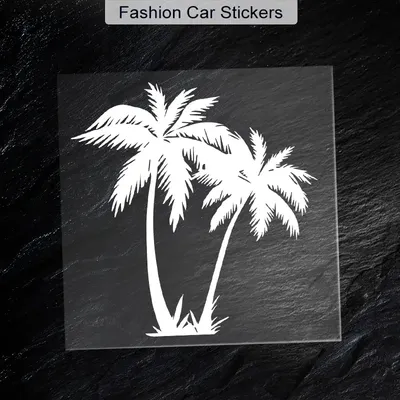 Palme Auto Fenster Aufkleber Aufkleber, Cartoon Tier Universal Auto Aufkleber Image