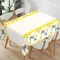 Bee Hive Theme Plastic Tablecloth Bee Birthday Party Decor Kids Birthday Baby Shower Party Supplies Kitchen Dining Table CoverBe