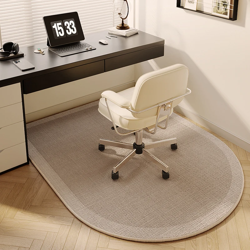 VIKAMA Cremefarbener, windgebogener Teppich, schmutzabweisend, Arbeitszimmer, Gaming, Zimmer, Fußmatten, Garderobe, Fußmatten, Heimdekoration Image