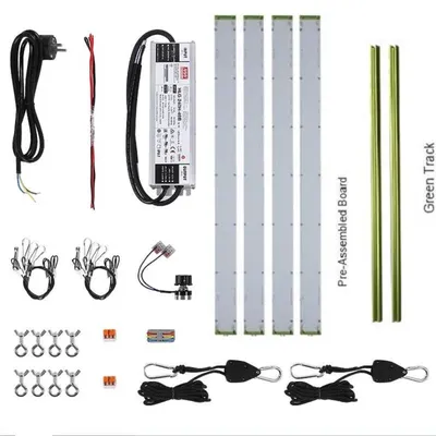 150 W 240 W Vollspektrum-Quantum Bars LM301H LED-Platine 560 mm Grow Strip Light Meanwell-Treiber Komplettset für kleine Wachstumszelt