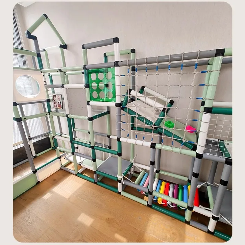 Kindervielfalt Klettergerüst Indoor Familie Säugling Baby Multifunktionsrutsche - Sofa Rücken DIY Kombination Image