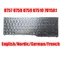 US NE GR FR Laptop-Tastatur für Fujitsu für LifeBook U757 U758 U759 U7510 7U15A1 Englisch Deutsch Nordic Französisch Schwarz Neu