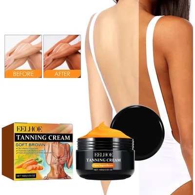 Body Tanning Cream Outdoor Beach Suntan Accelerator Moisturizing Bronze & Golden Tan, Sunbathing Aid, Natural Tanning