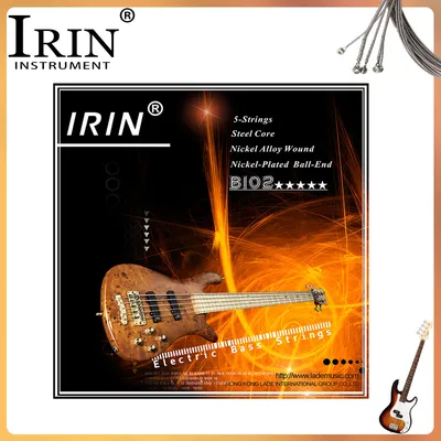 5/10/20Set Bass Gitarre String B102 Set Stahl Kern Vernickelt Legierung Wunde 5-String elektrische Bass String Instrument Zubehör