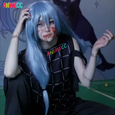 ANIMECC Auf Lager S-XXXL Mahito Cosplay Kostüm Perücke Tattoo Aufkleber Komplette Sets Anime Jjk Uniform Halloween Party Outfits für Männer Image