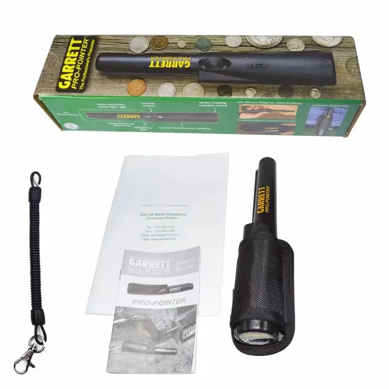 Treasure Hunter Handheld Metal Detector Pinponter Pointer Probe Gold Detector Pinpointing Waterproof Adjustable Sensitivity