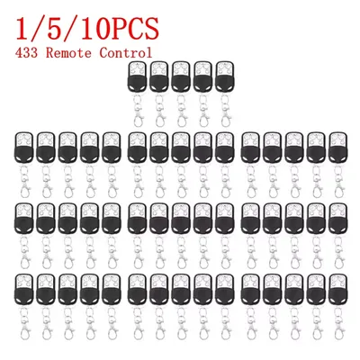 1/5/10PCS Universal Cloning Duplicator Key Remote Control 433MHZ 433.92MHZ Clone Learning Rolling Code For Gate Garage Door