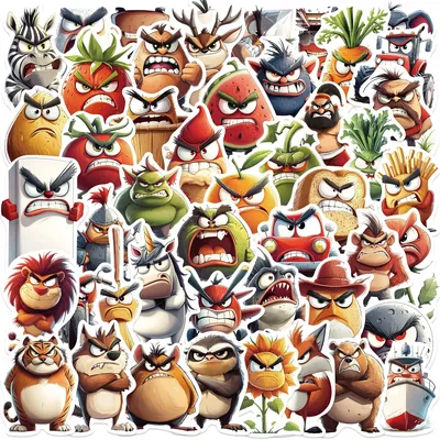 50 stücke Cartoon Nette Schreckliche Tiere Aufkleber Für Laptop Sammelalbum Skateboard Kühlschrank Gitarre DIY Ästhetische Aufkleber Aufkleber Image