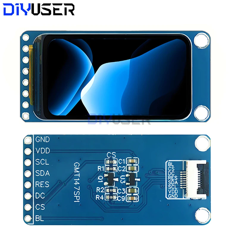 DIYUSER 1,47-Zoll-TFT-LCD-Bildschirm ST7789 kleiner Bildschirm 172*320 Display LCD-Vollsichtwinkel SPI-Farbbildschirm Image