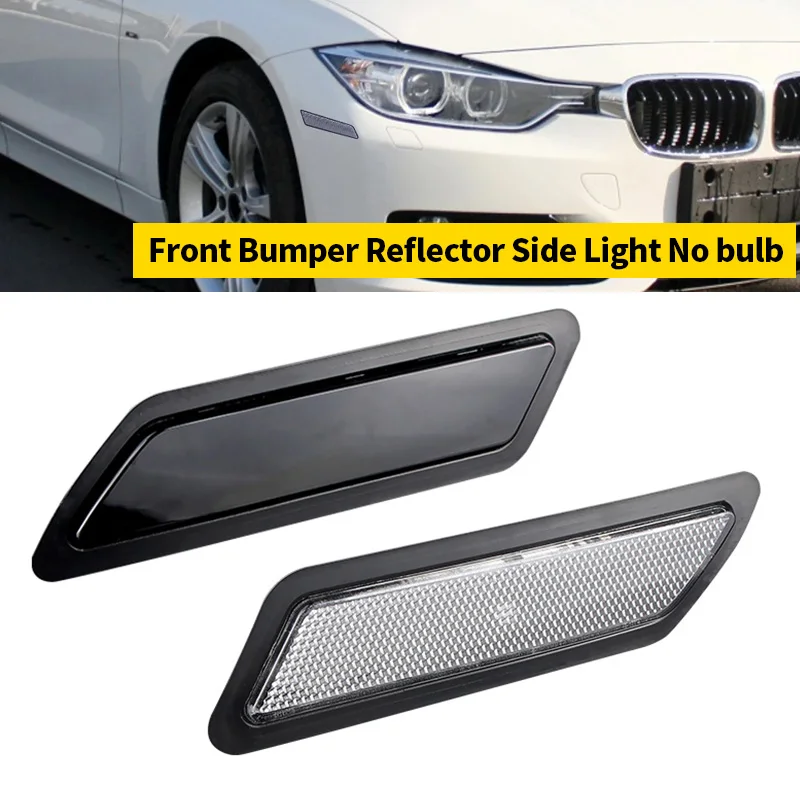 2 Stück Stoßstangenreflektor vorne links und rechts OEM # 63147274521 63147274522 Für BMW 320i 2012–2015, passend für 328i F30 F31 LCI Image
