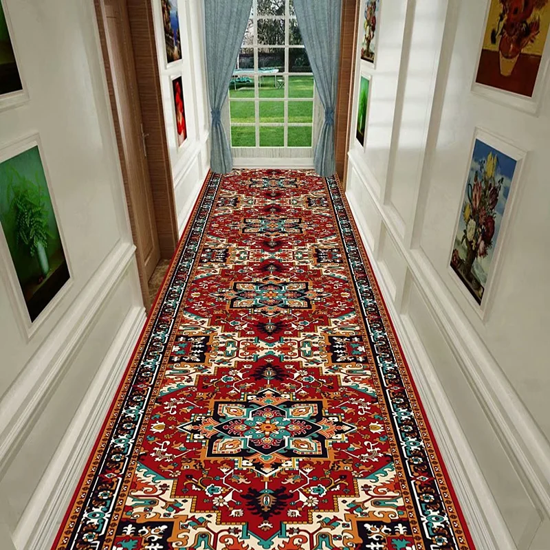 VIKAMA Marokkanische Hochzeit im Freien, Kristallflor, Flur, Wohnzimmer, Eingangsbereich, langer Teppich, schmutzabweisend, rutschfest, Heimdekoration Image