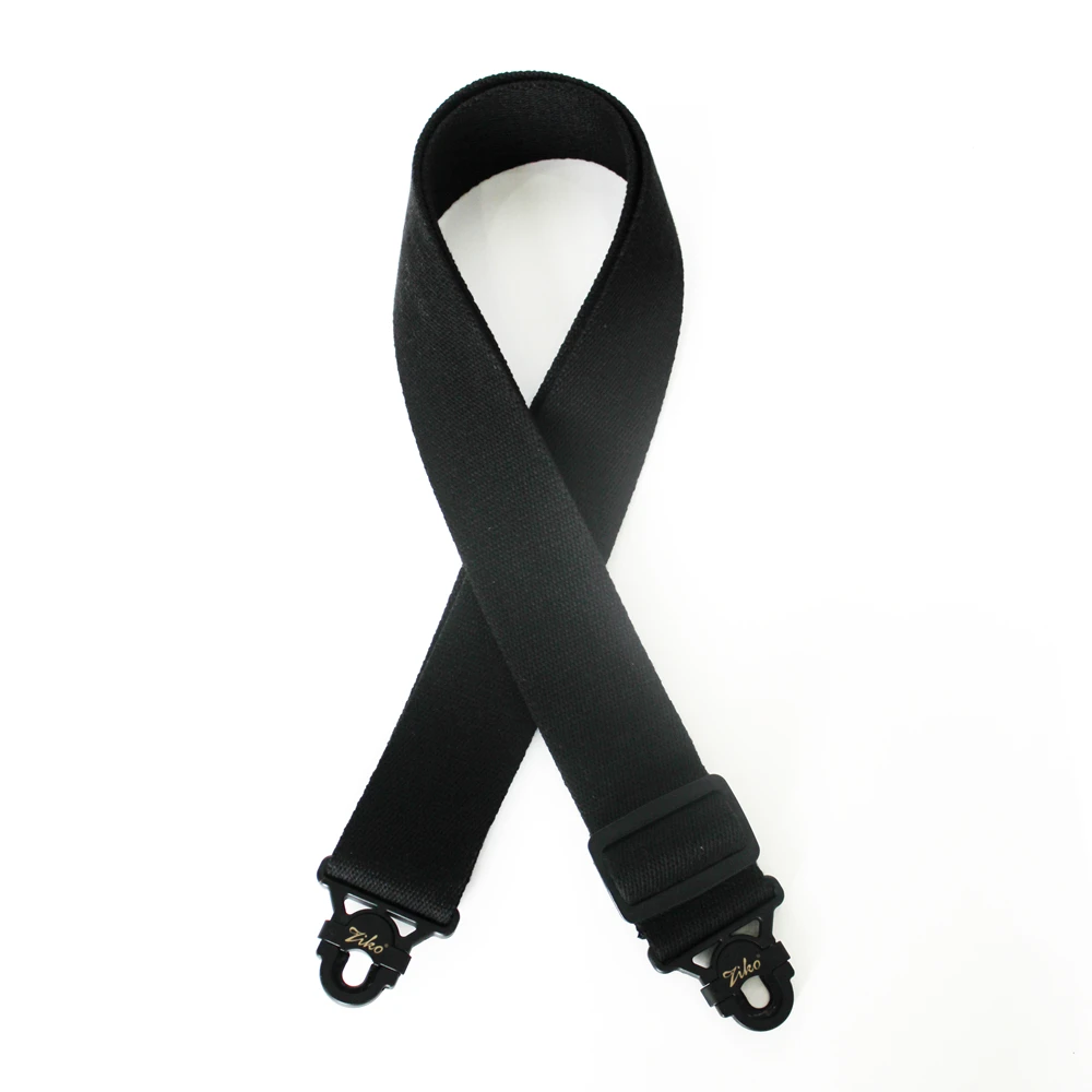 ZIKO SK-05P Schwarzes Schnellverschluss-Schloss aus reiner Baumwolle, Breite 50 mm, Ukulele, Folk-Bass, Akustik-E-Gitarrengurt 870–1600 mm Image