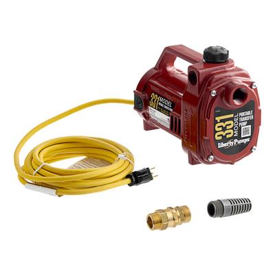 Liberty Pumps 331 Portable Water Transfer Pump with 3/4" Garden Hose Adapters - 1/2 hp, 115V