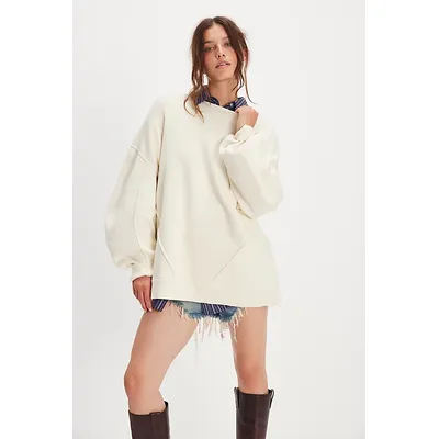 We The Free Zedd Tunic at Free People in Nilla Cream, Size: Small