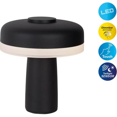 NÄVE LED Tischleuchte "Pilu", schwarz, 1 flammig, H: 16,50cm,, Lampen, Akku, inkl. USB-Kabel 80cm, stufenweise dimmbar per Berührungssensor Image