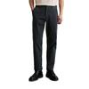 Chinohose MARC O'POLO "aus Bio-Baumwolle-Mix", Herren, Gr. 32, Länge 32, blau (schwarz navy), Obermaterial: 97% Baumwolle, 3% Elasthan, unifarben, casual, gerade, unten schmal normal, Hosen