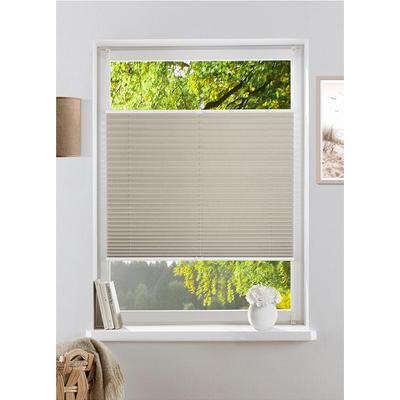 Plissee MY HOME "Willa" Gr. 2, naturfarbend, B:50cm H:130cm, Obermaterial: 100% Polyester, Plissees, NEUHEIT in Leinenoptik Image