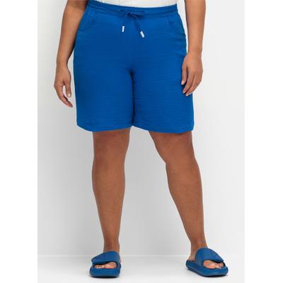Bermudas SHEEGO, Damen, Gr. 50, Normalgrößen, blau (kobaltblau), 100% Baumwolle, Hosen Image