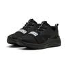 Sneaker PUMA "SOFTRIDE WIRED 2 JR", Gr. 38,5, schwarz-weiß (puma schwarz, puma weiß), Textil, sportlich, Schuhe