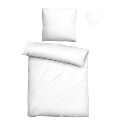 Bettwäsche BIBERNA "0470500", weiß, B/L: 155cm x 220cm, , Lyocell, B/L: 80cm x 80cm, Lyocell, Obermaterial: 100% Lyocell (TENCEL), Bettwäsche, natürlicher Rohstoff, schnelltrocknend, angenehm weich, atmungsaktiv Image