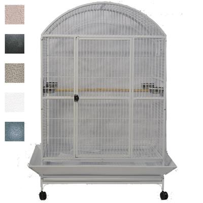 A&E Cage Company Black Macaw Mansion Enormous X-Large Dometop Bird Cage, 48" L X 36" W X 76" H