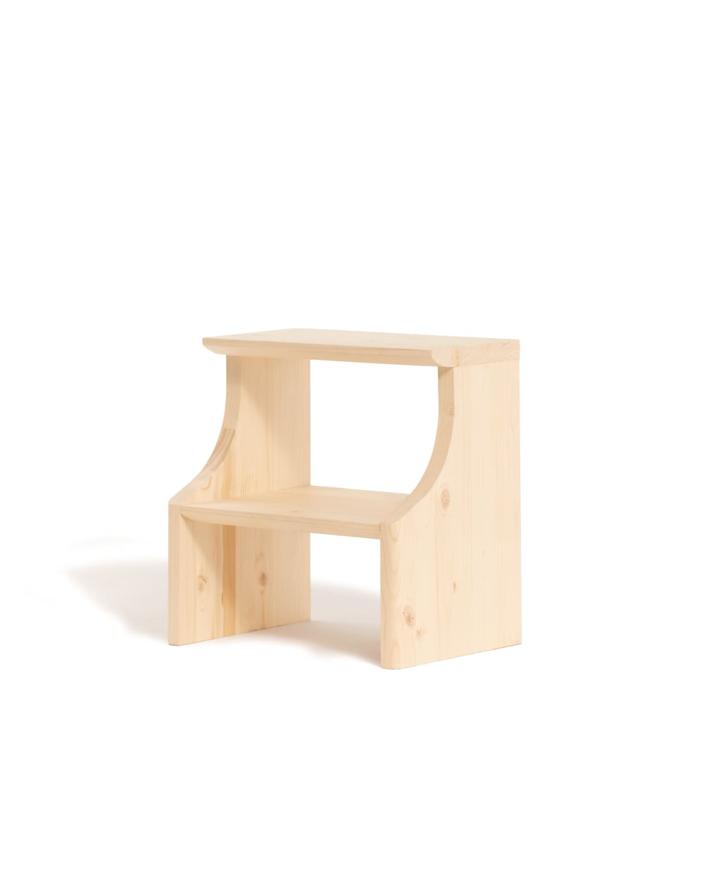 Marchepied en bois massif couleur beige