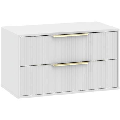Waschtischunterschrank Rimini 80 cm - Matt weiß - Unterschrank m Image