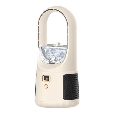 Leiser, blattloser Tischventilator, tragbarer, wiederaufladbarer USB-Ventilator für Campingparks zu Image