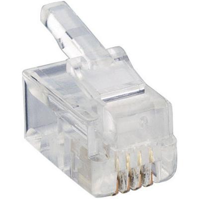 P 126 Modularstecker p 126 Stecker, gerade Polzahl 4P4C Transparent 1 St. - Lumberg Image