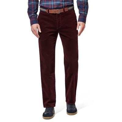 Walbusch Herren Gürtel-Cord Chinohose Rot Image