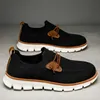 2025 mode Schwarz Männlichen Casual Schuhe Atmungsaktive Mesh Loafer Männer Licht Slip-on Schuhe Männer Flache Schuhe Große Größe 48 chaussure homme