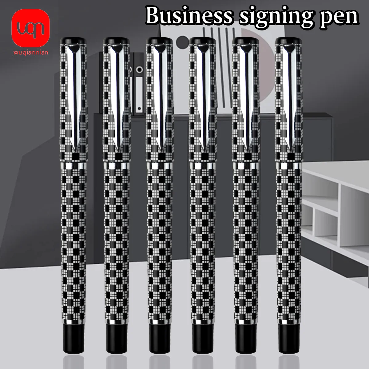 WQN-3/6/12PCS Advanced Black Gel Pen, schnell trocknende schwarze Tinte, Büro-Stift für Untersuchung und Bürobedarf Image