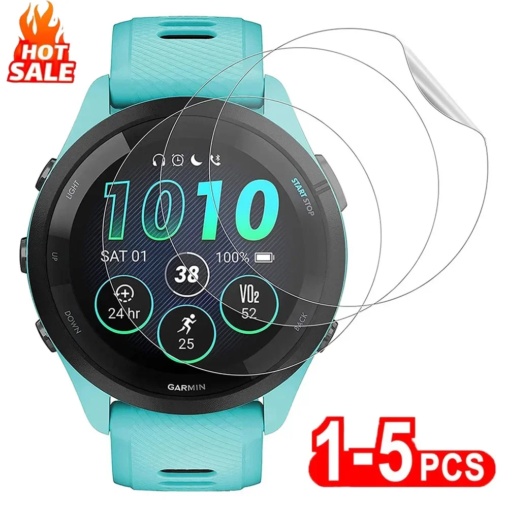 1-5PCS Weiche Hydrogel Klare Schutz Film Für Garmin Forerunner 965 955 265S 255 245 Screen Protector volle Abdeckung Schutz Image