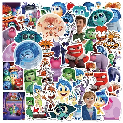10/30/50 Stück Disney Lustige Film INSIDE OUT Anime Aufkleber Cartoon Graffiti Aufkleber DIY Skateboard Laptop Gepäck Niedliche Aufkleber Geschenk Image