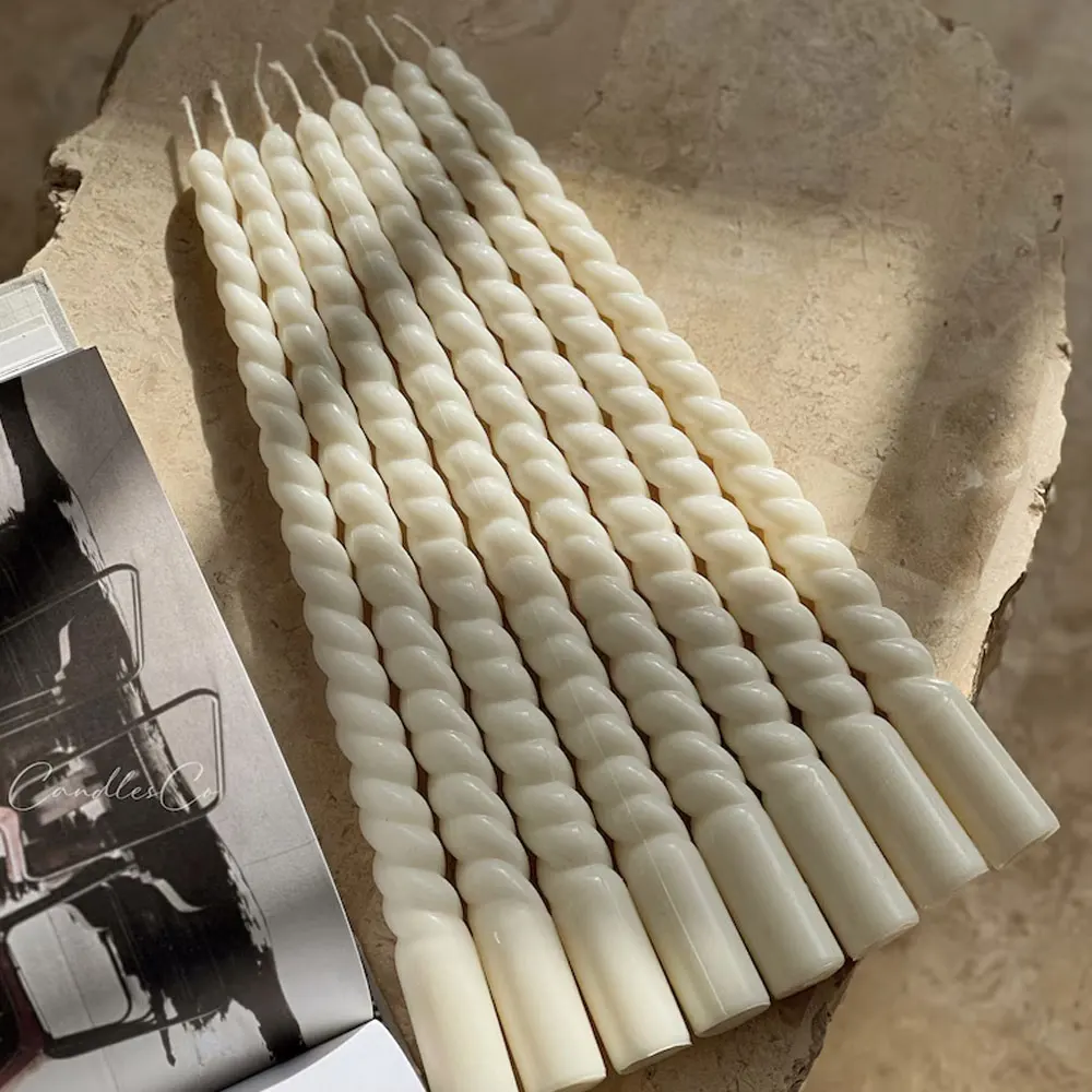 Kegelförmige Acryl-Kerzenform für Aromatherapie, Spirale, Kerzenständer, Halter, Hochzeit, Kirche, Kerzenständer, DIY, Kunsthandwerk, Liebhaberzubehör Image