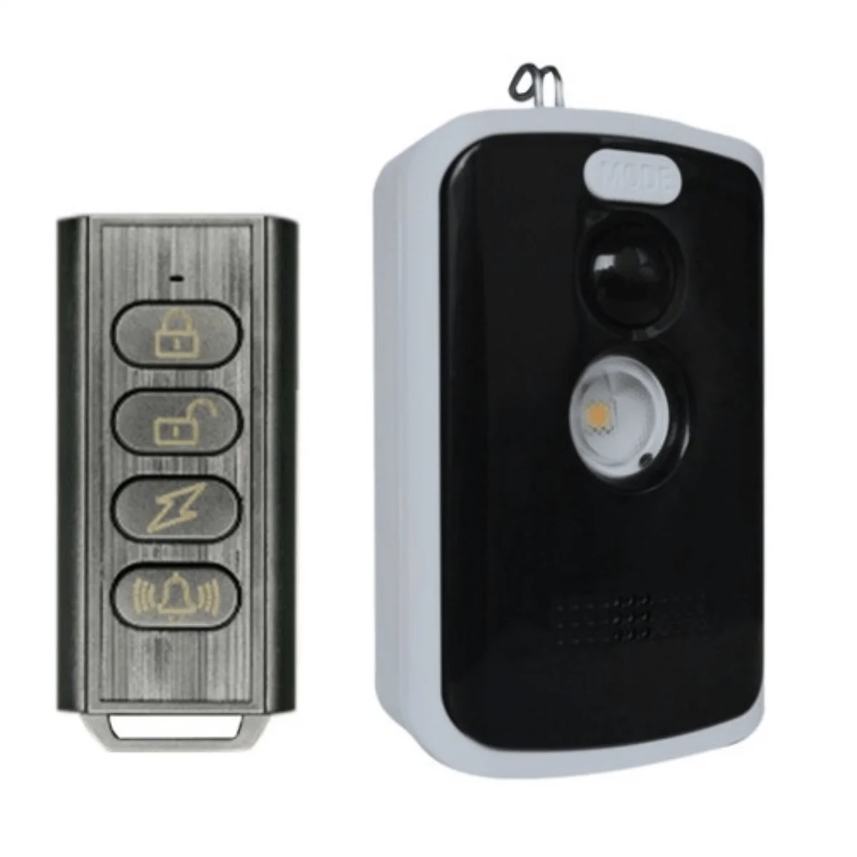 Drahtlose PIR Infrarot Thermo Alarm Fernbedienung Outdoor Camping Anti-Tier Alarm Menschlichen Erkennung Sensor Image