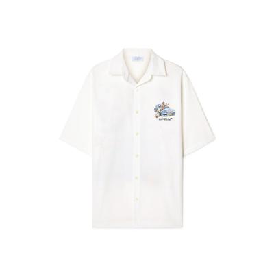 OFF-WHITE White Fresco Arrow Bowling Shirt