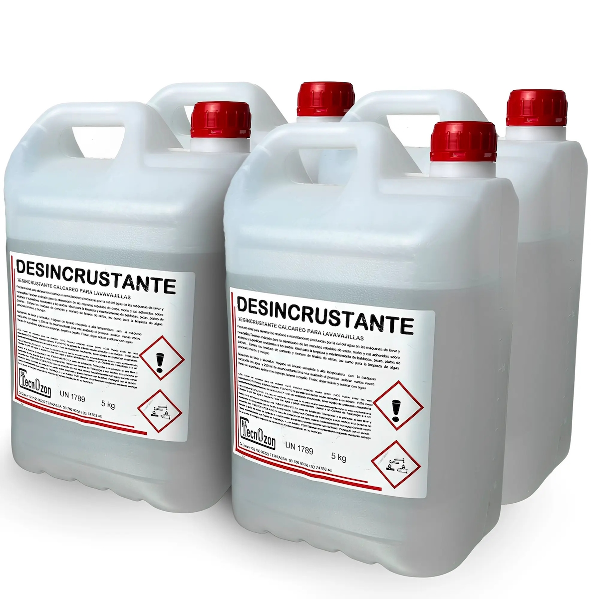 Pack 4 x 5 Liter Profi-Entkalker für Spülmaschinen und Geräte in gewerblichen Großküchen und der Gastronomie. Image