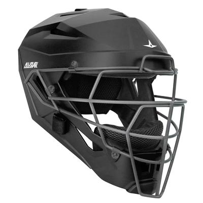 All Star MVP PRO Matte Baseball Catcher's Helmet Black
