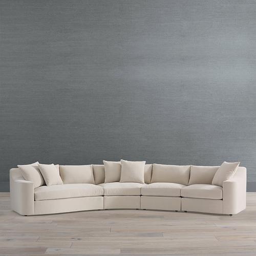 Romi Modular Seating Collection - Armless Chair, Obsidian Imperial Volante - Frontgate